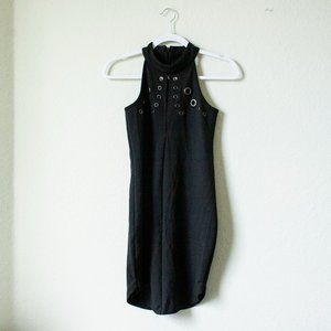 Love at First Sight Black Mini Dress